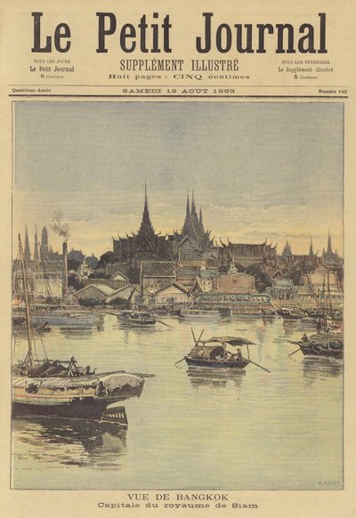 View of Bangkok by after Henri Meyer