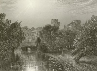 Warwick Castle, Before the Fire by Henry after Warren