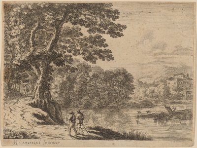 Two Travelers and a Peddler by after Herman van Swanevelt