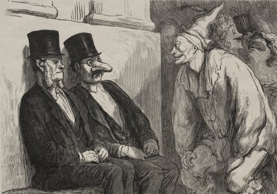 At the Opera Ball: You Are Having Too Much Fun by after Honoré Daumier