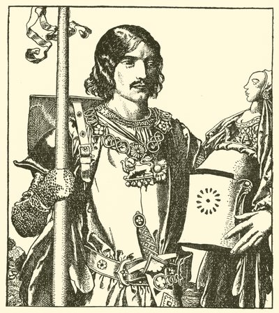 Sir Launcelot of the Lake by after Howard Pyle