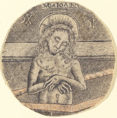 Christ as the Man of Sorrows by after Israhel van Meckenem