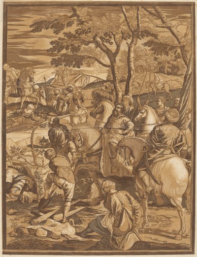 The Crucifixion (Right Panel) by after Jacopo Tintoretto John Baptist Jackson