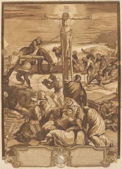 The Crucifixion (Center Panel) by after Jacopo Tintoretto John Baptist Jackson