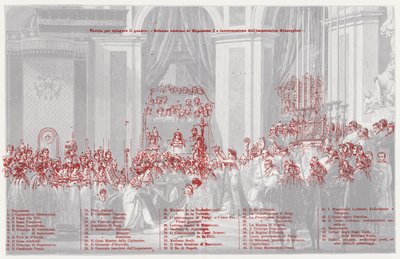 The Coronation of Napoleon as Emperor of France in Notre Dame de Paris, 1804 by after Jacques Louis David