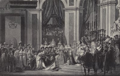 The Coronation of Napoleon as Emperor of France in Notre Dame de Paris, 1804 by after Jacques Louis David