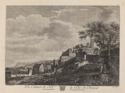 View of a Hilltown by after Jan van der Heyden Jeanne Deny
