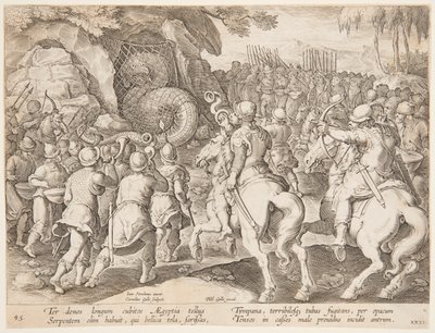 Trapping the Serpent by after Jan van der Straet, called Stradanus