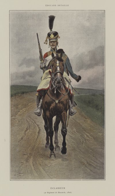 Scout, 9th Hussar Regiment, 1809 by after Jean Baptiste Edouard Detaille