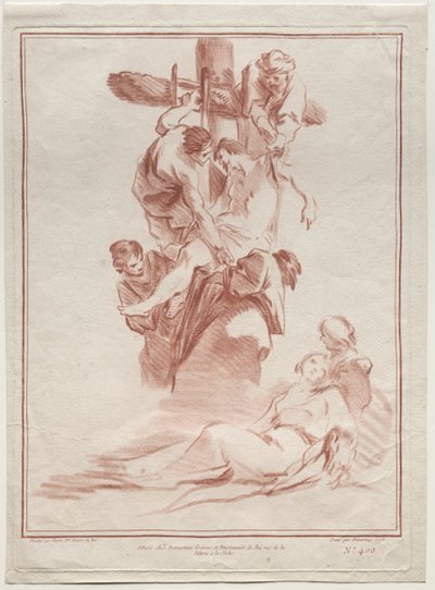 The Descent from the Cross by after Jean Baptiste Marie Pierre