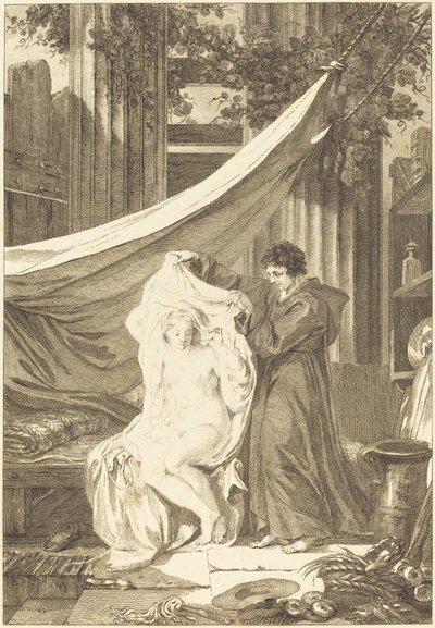 The Hermit (The Devil in Hell) by after Jean Honoré Fragonard