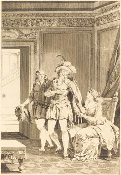 Joconde: The Departure by after Jean Jacques François Le Barbier I