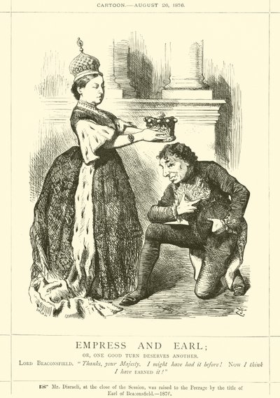 Empress and Earl; or, One Good Turn Deserves Another by after John Tenniel