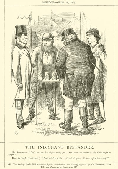 The Indignant Bystander by after John Tenniel