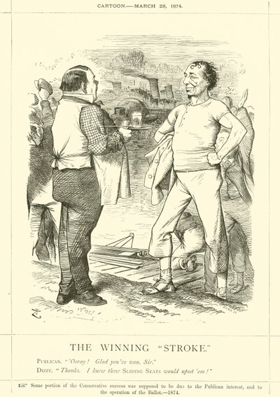 The Winning Stroke by after John Tenniel