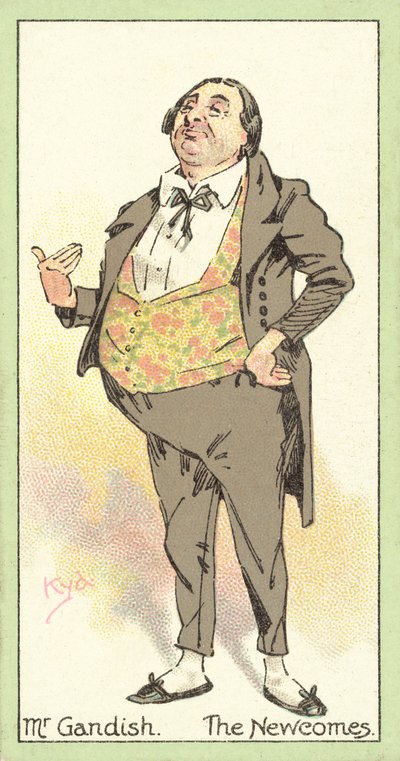 Mr Gandish, The Newcomes by after Joseph Clayton Clarke