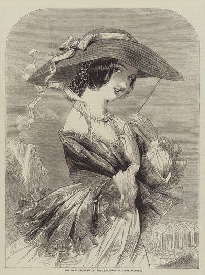 The New Chapeau de Paille by after Joseph Kenny Meadows