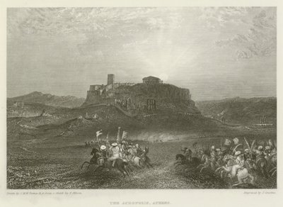 The Acropolis, Athens by after Joseph Mallord William Turner