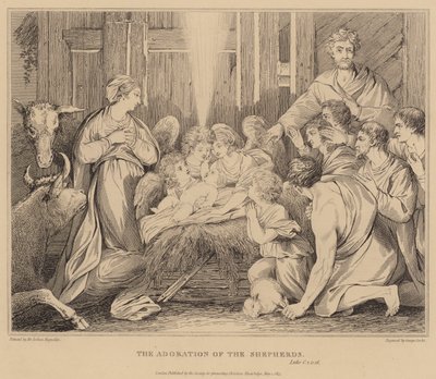 The Adoration of the Shepherds, Luke by after Joshua Reynolds
