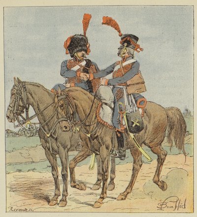 Horse Artillery of the Guard and the Line by after Louis Charles Bombled