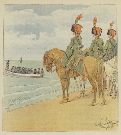Bonaparte leaves Egypt by after Louis Charles Bombled