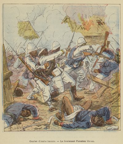 Battle of Ambodimonto, Lieutenant Foreston Wounded by after Louis Charles Bombled