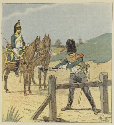 Dragoon and Dragoon Sapper by after Louis Charles Bombled