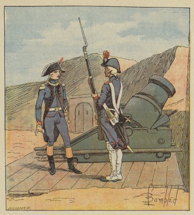In 1787, Napoleon joined the La Fère regiment by after Louis Charles Bombled