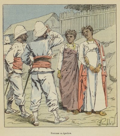 Malagasy Women by after Louis Charles Bombled
