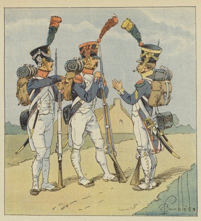 Line Infantry, Fusilier, Grenadier, Voltigeur by after Louis Charles Bombled