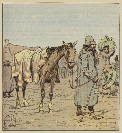 Jewish Merchant Accompanying the German Armies, from Nature by after Louis Charles Bombled