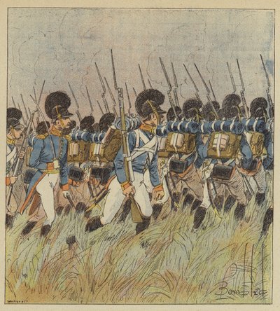 The center of the French line was guarded by the Bavarians by after Louis Charles Bombled