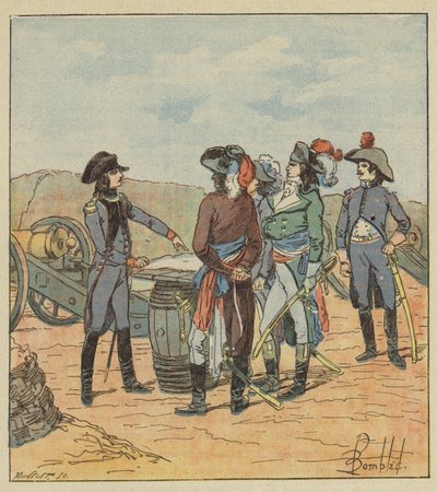 Artillery commander Bonaparte develops his plan to the representatives by after Louis Charles Bombled