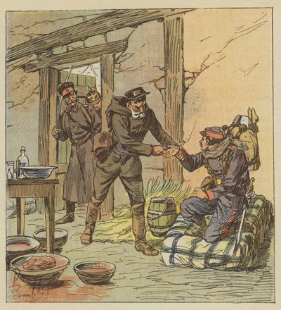 Doctor Libert Saves the Life of a Calvados Mobile by Inflicting a Wound by after Louis Charles Bombled