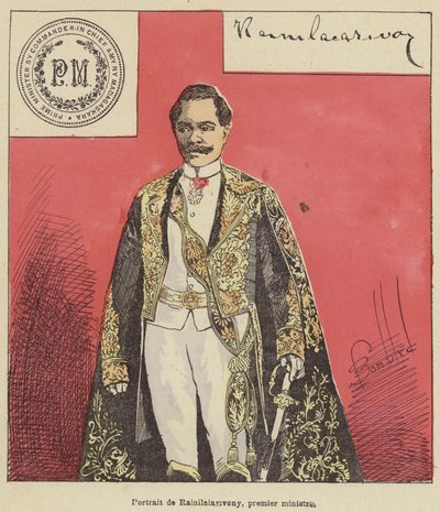 Portrait of Rainilaiarivony, Prime Minister by after Louis Charles Bombled