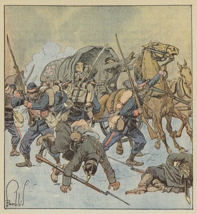 Capture of a Prussian Ambulance by a Company of the 43rd March Regiment by after Louis Charles Bombled