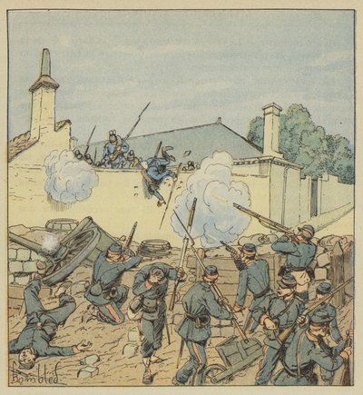 Surprise at the Barricade of Rue Galante by after Louis Charles Bombled