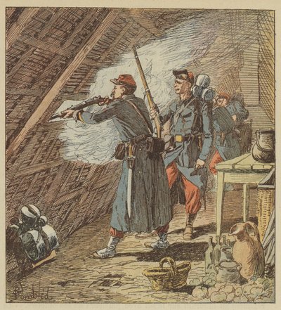 A Sergeant of the Foreign Legion Puts Eighty Men Out of Action by after Louis Charles Bombled