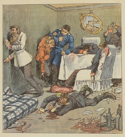 A Reserved Room at the Hotel de France by after Louis Charles Bombled
