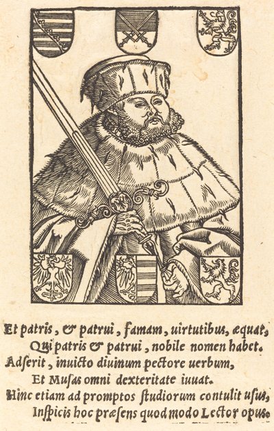 John Frederic the Magnanimous, in Electoral Robes (left) by after Lucas Cranach the Younger