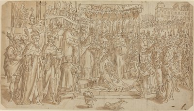 Coronation of the Emperor by after Maarten de Vos