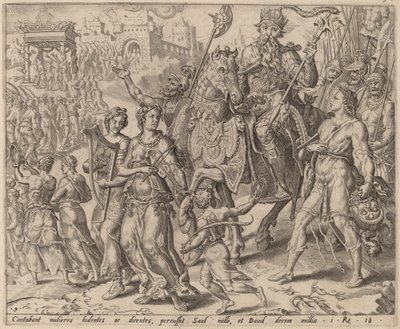 The Triumph of Saul and David by after Maerten van Heemskerck