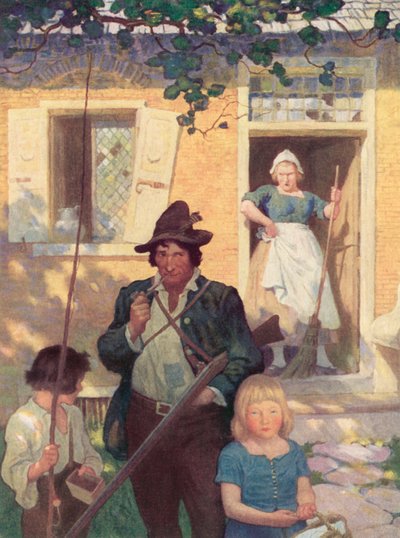 Illustration for Rip Van Winkle by after Newell Convers Wyeth