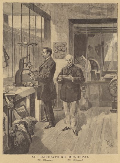 Scientists Analysing Anarchist Bombs at the Paris Municipal Laboratory by after Oswaldo Tofani