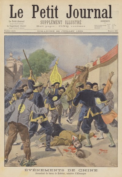 The Boxer Rebellion: the murder of the German envoy to Beijing by after Oswaldo Tofani