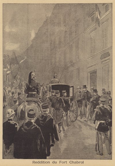 The surrender of Fort Chabrol by after Oswaldo Tofani