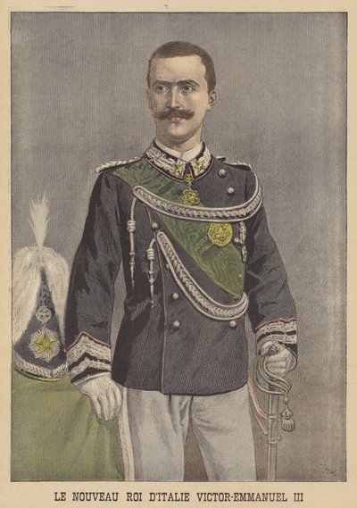 Victor Emmanuel III, the new King of Italy by after Oswaldo Tofani