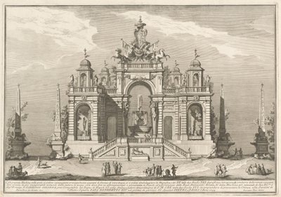 The Seconda Macchina for the Chinea of 1754: An Allegory of Waterworks by after Paolo Posi Giuseppe Vasi