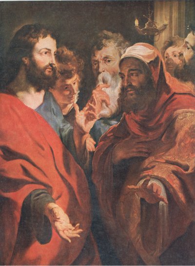 Jesus Instructing Nicodemus, Bibbys Annual by after Peter Paul Rubens