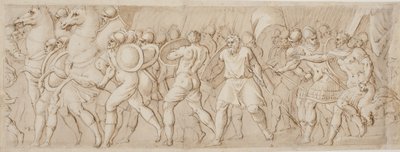 Rape of the Sabine Women, Right Half by after Polidoro da Caravaggio
